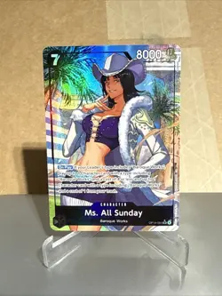 Ms. All Sunday (Alternate Art) OP14-084 The Azure Sea's Seven Foil- One Piece - Image 1