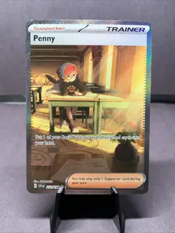 Pokemon TCG Penny 252/198 SV01: Scarlet & Violet Base Set SIR Full Art Holo NM/M - Image 1