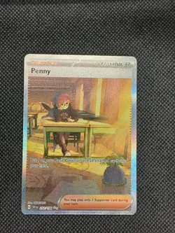 2023 Pokemon TCG Scarlet & Violet Base Set SV1 Trainer Penny FA 252/198 SIR NM - Image 1