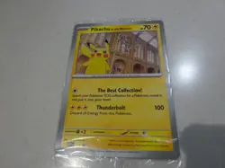 In Hand - -Pikachu At The Museum Natural History Museum Jumbo Pokemon Promo Card - Image 1
