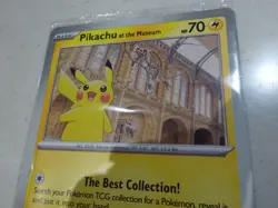 In Hand - -Pikachu At The Museum Natural History Museum Jumbo Pokemon Promo Card - Image 2