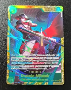 One Piece CCG Dracule Mihawk The Azure Seas Seven Sec Foil OP14-119 NM - Image 1