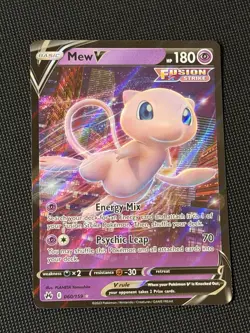 Mew V - 060/159 - Pokemon Crown Zenith Sword & Shield Ultra Rare Card NM - Image 1