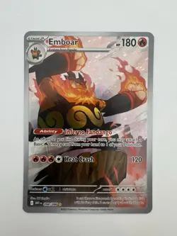Pokemon TCG Emboar Full Art Sv: White Flare English 098/086 - Image 3