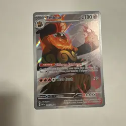 Pokemon TCG Emboar 098/086 Full Art SV: White Flare English! - Image 1