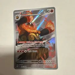 Pokemon TCG Emboar 098/086 Full Art SV: White Flare English! - Image 2
