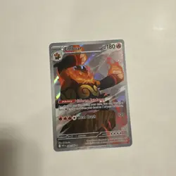 Pokemon TCG Emboar 098/086 Full Art SV: White Flare English! - Image 3