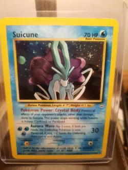 Pokemon TCG Suicune Holo Rare Card 14/64 Neo Revelation Lp - Image 1