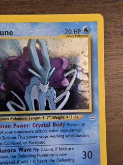 Pokemon TCG Suicune Holo Rare Card 14/64 Neo Revelation LP - Image 4
