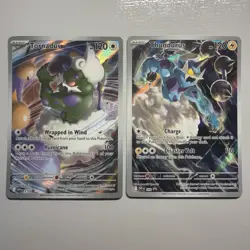 Tornadus 210 & Thundurus 209 Pokemon TCG Black Bolt White Flare ETB Promo Cards - Image 1