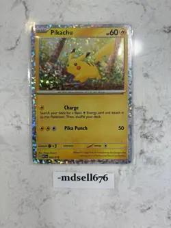 Pikachu Holo McDonald's Promo Pokemon Card - MINT - 002/015 2024 Happy Meal Foil - Image 1