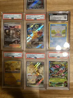 Buld Lot Of 7 Graded Pokemon Cards Pikachu, Venusaur, Squirtle - Image 4