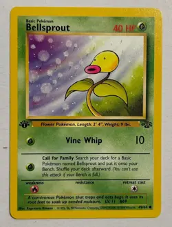 Pokemon Card 1st Edition Jungle Bellsprout 49/64. WoTC Vintage - Image 1