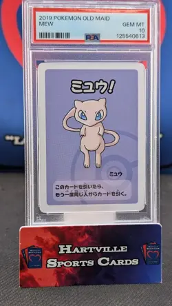 PSA 10 Mew Old Maid Pokemon Center Card Babanuki Game Japanese 2019 - Image 1