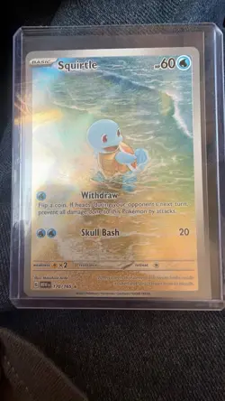 Pokemon Squirtle Holo Card TCG SV Scarlet & Violet 151 Series 170/165 - Image 1