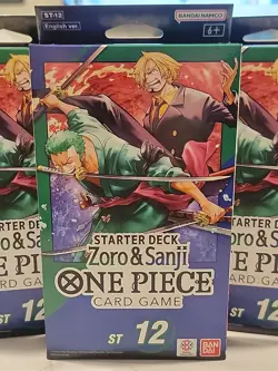 ONE PIECE CARD GAME - ZORO AND SANJI - ST12 STARTER DECK ENGLISH Lot Of 5 NIB!! - Image 2