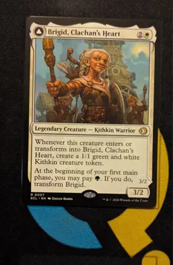 Brigid, Clachan's Heart / Brigid, Doun's Mind Rare ECL 007 Lorwyn Eclipsed MTG - Image 1