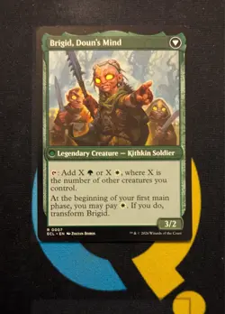 Brigid, Clachan's Heart / Brigid, Doun's Mind Rare ECL 007 Lorwyn Eclipsed MTG - Image 2