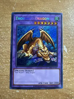 🔥 Yugioh Thousand Dragon MRD-EN143 SECRET RARE HOLOFOIL NEAR MINT - Image 1