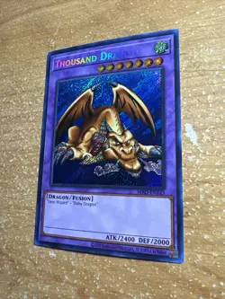 🔥 Yugioh Thousand Dragon MRD-EN143 SECRET RARE HOLOFOIL NEAR MINT - Image 4