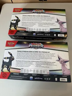 POKEMON TCG Prismatic Evolutions Premium Figure Collection X2 Sealed - Image 3
