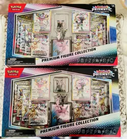 Pokemon TCG Prismatic Evolutions Premium Figure Collection Sealed Box X2 - Image 1