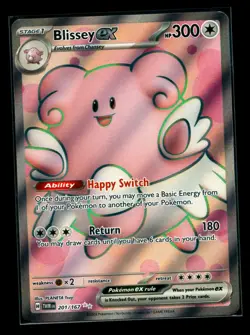 2024 Pokemon Twilight Masquerade Blissey ex 201/167 NM - Image 1