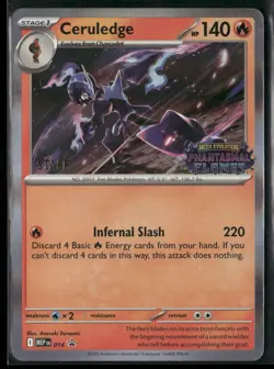 Ceruledge MEP 014 STAFF - Pokemon TCG Phantasmal Flames 2025 Promo NM - Image 1