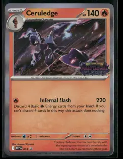 Ceruledge MEP 014 STAFF - Pokemon TCG Phantasmal Flames 2025 Promo NM - Image 1
