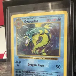 Pokemon TCG Gyarados 6/102 SHADOWLESS Base Set Holo MP - Image 5