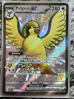 2024 Pokemon SV Paldean Fates PAF EN Pidgeot ex #221/091 - Image 1