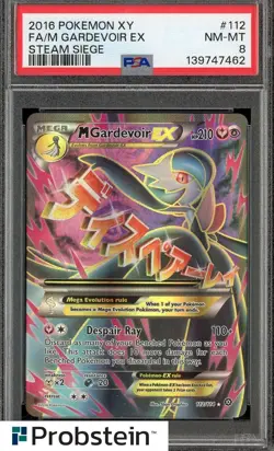 2016 Pokemon XY Steam Siege #112 FA M Gardevoir EX PSA 8 NM-MT - Image 1