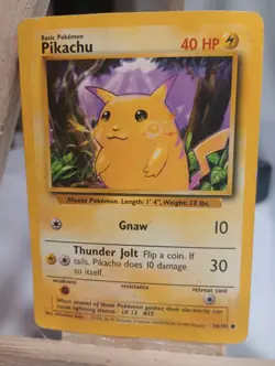 Pokemon TCG Pikachu Base 58/102 Regular Near Mint! - Image 2