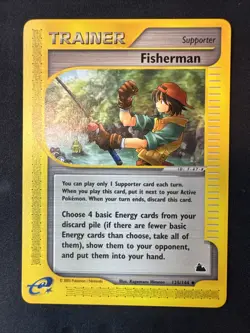 Fisherman 125/144 Skyridge Regular Pokemon S13 - Image 1