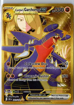 CYNTHIA'S GARCHOMP EX 241/182 HYPER RARE DESTINED RIVALS POKEMON NM - Image 1