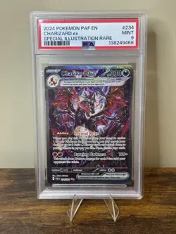 2024 POKEMON PAF EN-PALDEAN FATES SPECIAL ILLUSTRATION RARE CHARIZARD EX PSA 9 - Image 1