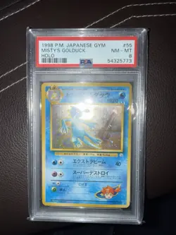 Misty's Golduck PSA 8 Japanese 1998 Pokemon! - Image 1