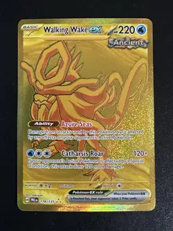 Walking Wake ex 178/131 Pokemon Prismatic Evolutions Gold Hyper Rare Holo NM - Image 1