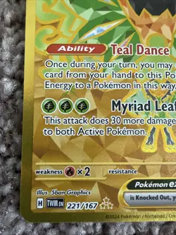 Pokemon Twilight Masquerade Gold Teal Mask Ogerpon EX 221/167 NM - Image 3
