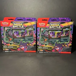 Lot Of 2 NEW Factory Sealed 2025 Pokemon Mega Battle Deck Mega Gengar ex - Image 1