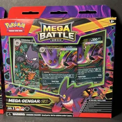 Lot Of 2 NEW Factory Sealed 2025 Pokemon Mega Battle Deck Mega Gengar ex - Image 3