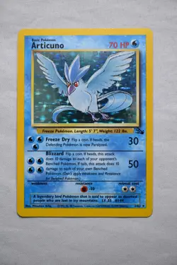 Pokemon TCG Articuno Fossil Holo Unlimited Rare Vintage Card 2/62 Near Mint - Image 1