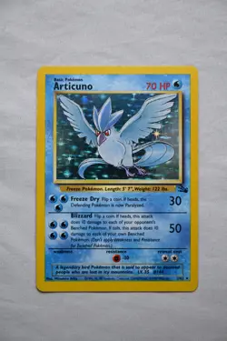 Pokemon TCG Articuno Fossil Holo Unlimited Rare Vintage Card 2/62 Near Mint - Image 3