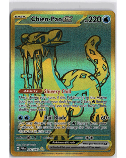 Chien-Pao ex - 242/091 - Pokemon Paldean Fates Hyper Rare Card NM - Image 1