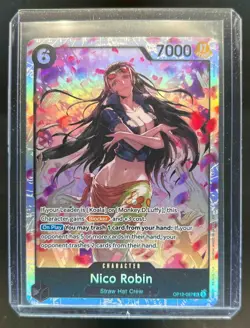 2025 One Piece Legacy of the Master Nico Robin Super Rare #OP12-087 - Image 1