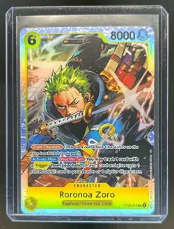 2025 One Piece Starter Deck Promo Roronoa Zoro Egghead Foil Super Rare #ST29-014 - Image 1