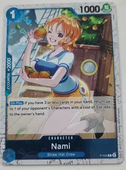 One Piece - Nami - P-053 (Jolly Roger Foil) - NM/M Condition - English - Image 1