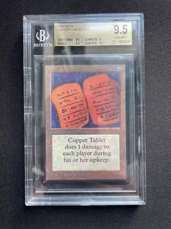 Magic the Gathering Beta MTG Copper Tablet Gem Mint BGS 9.5 - Image 1