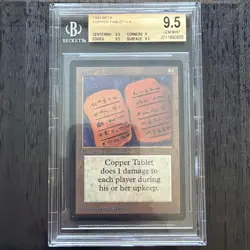 Magic the Gathering Beta MTG Copper Tablet BGS 9.5 (2) (Pop 27) - Image 1