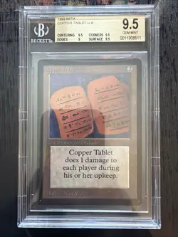 Magic the Gathering Beta MTG Copper Tablet BGS 9.5 - Image 1